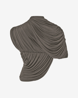 Топ из трикотажа с драпировкой