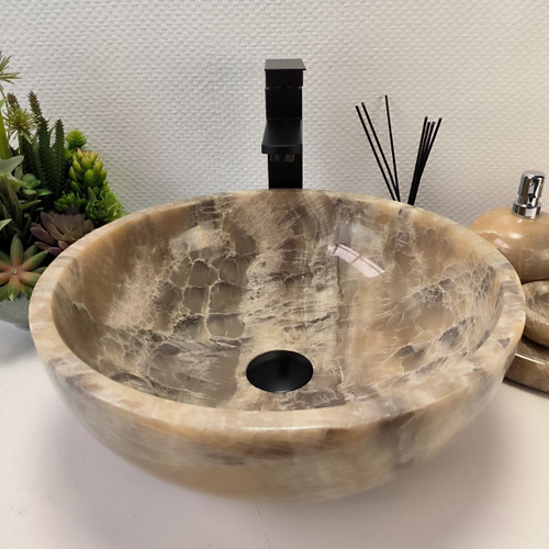 Раковина из оникса Bowl Grey TinLip BO-62969 40*40*15 44