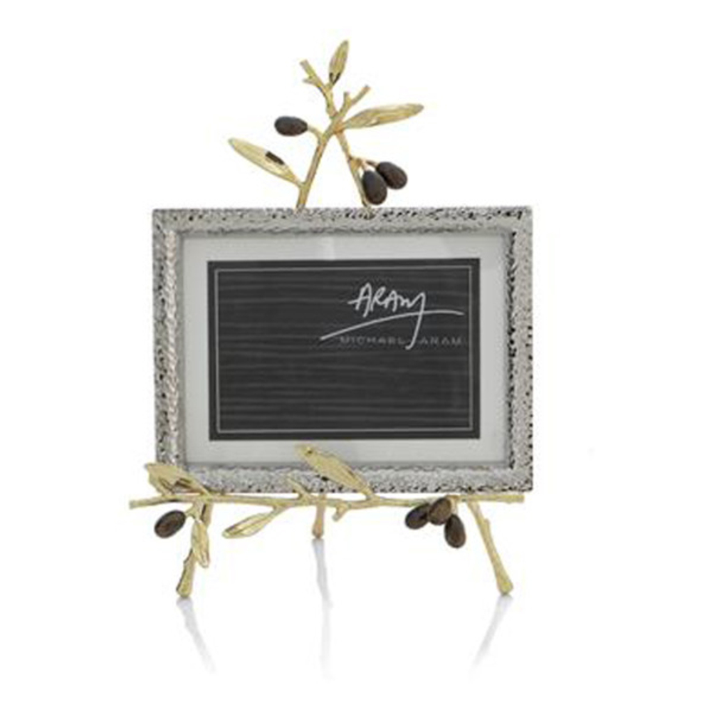 Рамка для фото на подставке 13х18см Michael Aram Золотая оливковая ветвь