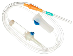 Система инфузионная с пластик.шипом типа Луер SF Medical 150 см 21G x 1/2" (0,8x40мм) 25 шт