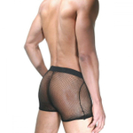 Черные сетчатые мужские боксеры (Размер: L-XL) (Цвет: черный)