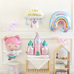 Шар (27""/69 см) Фигура, Радуга для Русалочки, 1 шт. В014