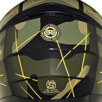 Шлем интеграл Royal Enfield, цвет - камуфляж-оливковый матовый, размер - L (600 мм), арт. RRGHEP000588 (HESS22015MATT BLACK & OLIVE)