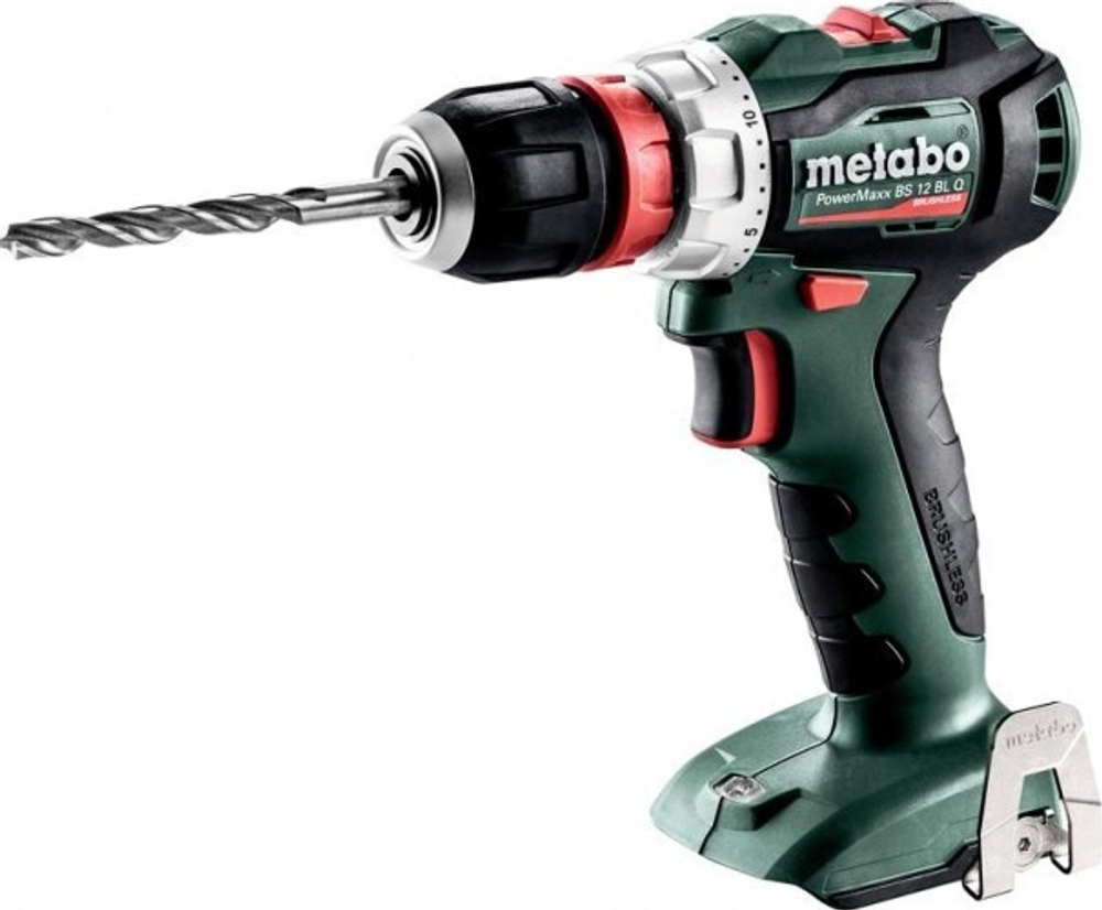 Дрель-шуруповерт аккумуляторная METABO PowerMaxx BS 12 BL Quick бесщеточная, без АКБ и ЗУ 601039890