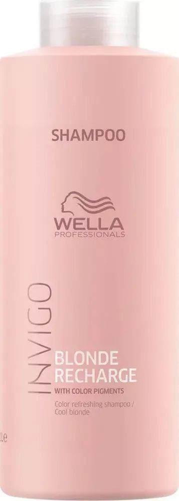 Wella Invigo Blonde Recharge Шампунь-нейтрализатор желтизны для холодных светлых оттенков 1000 мл