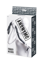 Черный флоггер Anonymo - 64 см. (Цвет: черный)