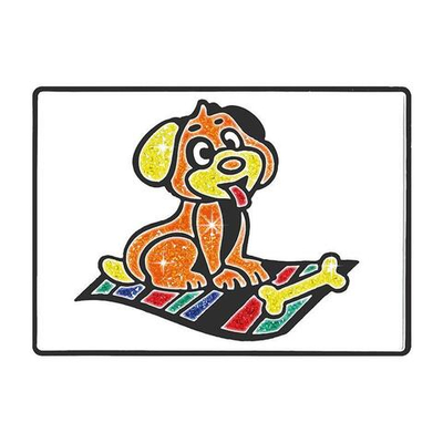 Набор для детского творчества, картина кристаллами "Собачка" 10х15см (Maxiart)