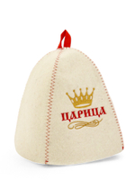 Шапка для бани и сауны «Царица», полиэфир, шерсть