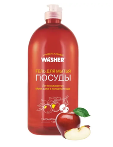 Гель Washer-D Яблоко для мытья посуды 1 л