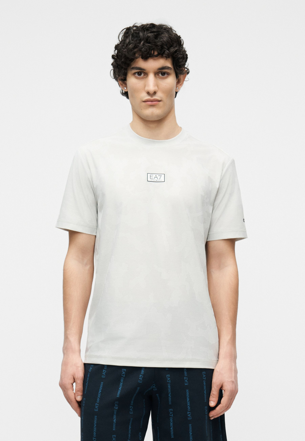 EA7 Emporio Armani VENTUS - Футболка с принтом - Серый
