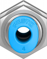 Муфта цанговая для панельного монтажа прямая Festo QSMS-4-100 (комплект 100 шт)