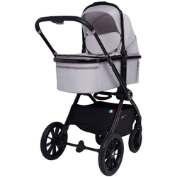 Детская коляска Sweet Baby Vento Black 3 в 1 Grey