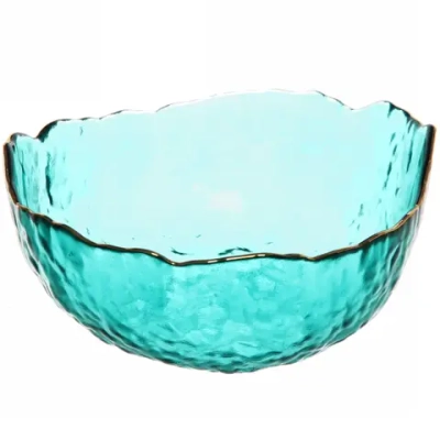 Салатник стеклянный «ICE CRYSTAL» 16см морской