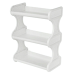 Полка навесная Keeplex Ajur трехсекционная 32,4х17х41,8см белое облако