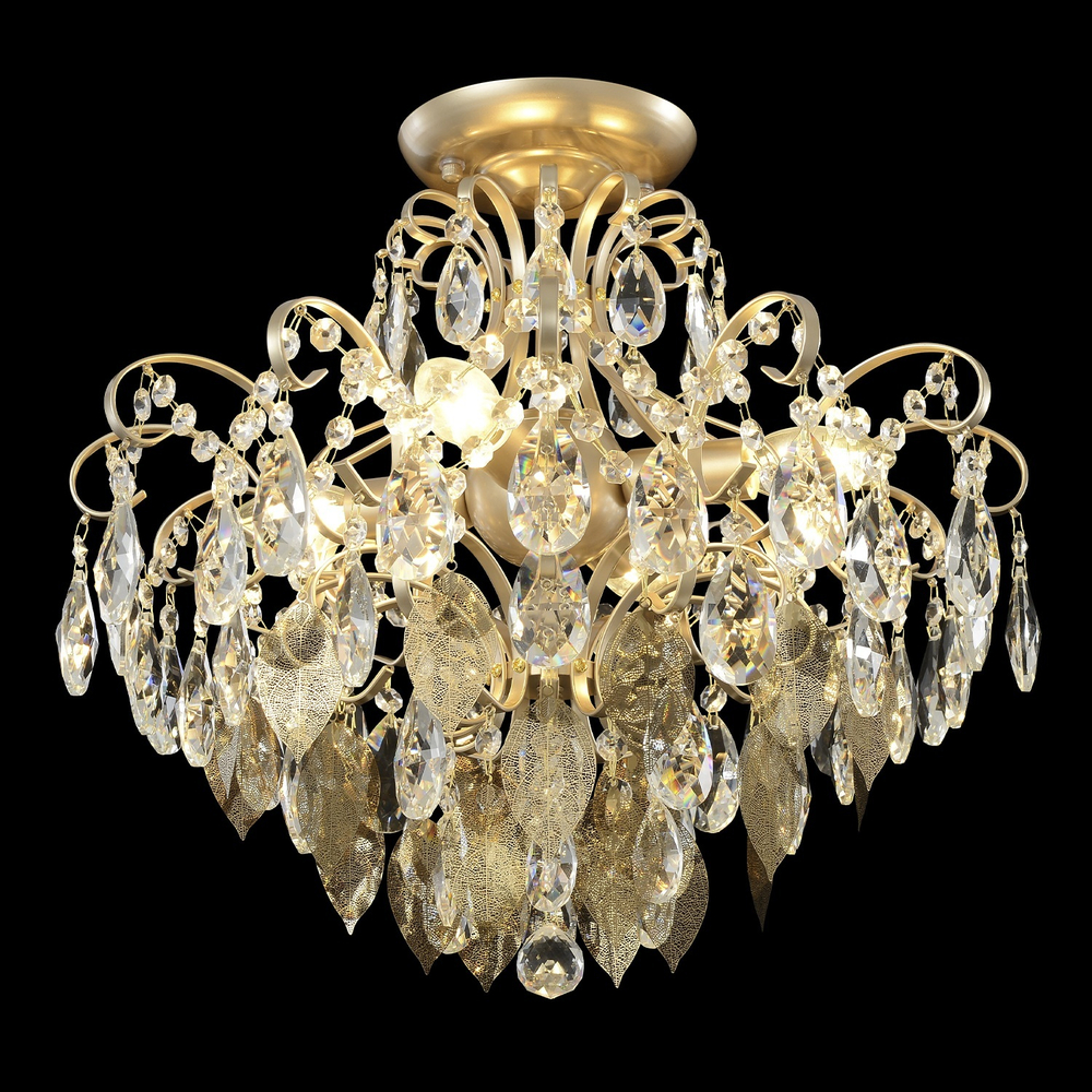 Потолочная люстра Crystal Lux ESMIRALDA PL4 GOLD