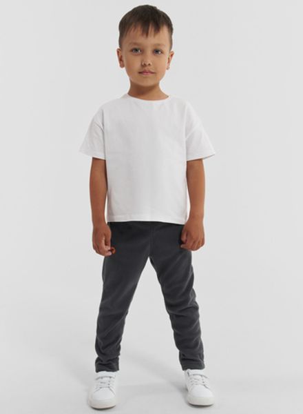 Детские брюки из флиса VITIM серый гравий