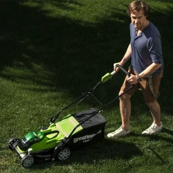 Аккумуляторная газонокосилка Greenworks G40LM35K8 (1 x 8 Ач, Быстрое ЗУ) 2501907U8F