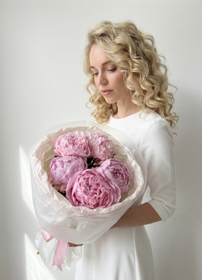 Пионы Сара 5шт