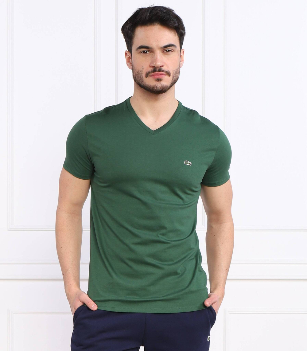 футболка Lacoste - темно-зеленый(TH6710)