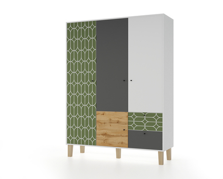 Шкаф МАМА STORY Овалы 149, Белый