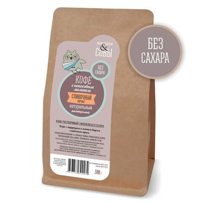 Кофе растворимый с кокосовым молоком "Сливочный ирис", 300г