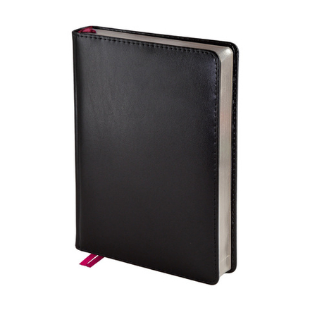 Ежедневник недат. А5 176л., кожзам, тв.обл. "Parliament. Черный" ляссе