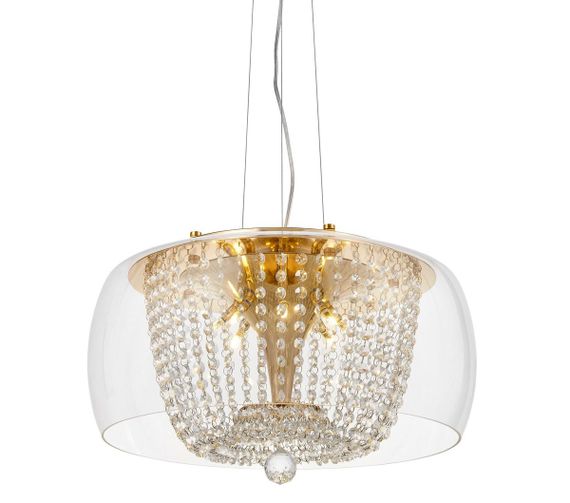 Подвесной светильник Lumina Deco Disposa LDP 7018-500 PR+F.GD