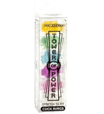 Набор из 6 разноцветных колец на пенис TOWER POWER