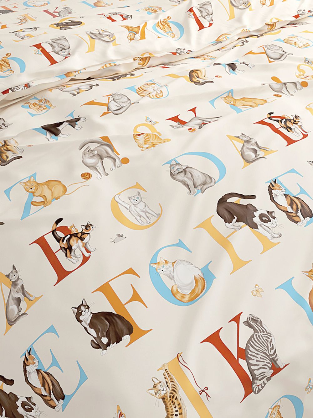 Простынь на резинке Сказка "Алфавит" 90х200 см