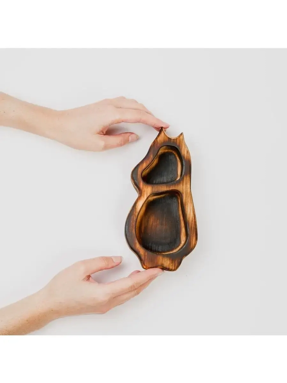 Менажница "Муми-тролли" из Сибирского кедра