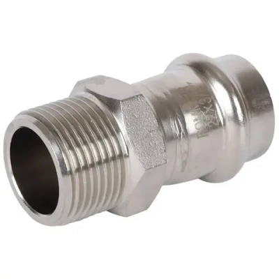 ROMMER Переходник с НР 22x3/4" из нержавеющей стали прессовой