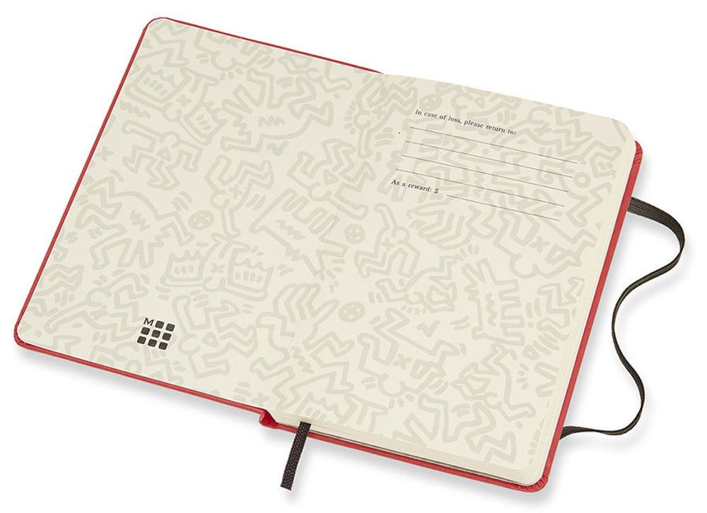 Блокнот Moleskine Limited Keith Haring Pocket 90x140мм 192стр нелинованный красный (LEKH01QP012)