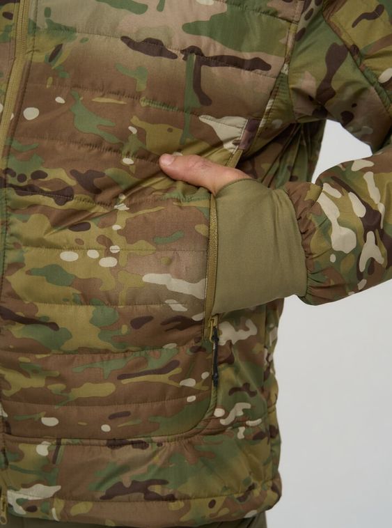 Тактическая военная демисезонная куртка Джунгли 2 с капюшоном Мультикам