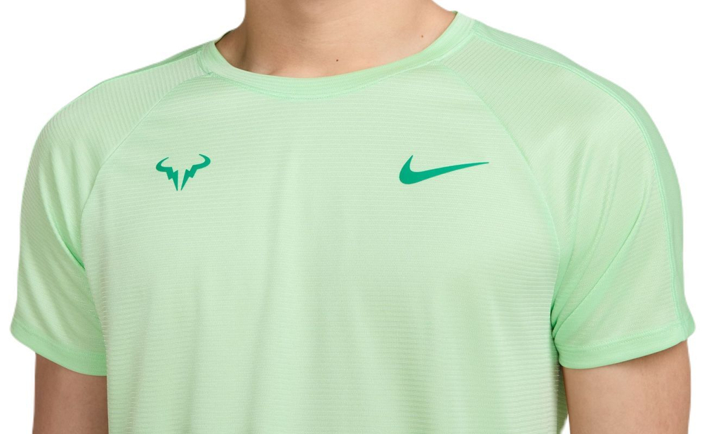 Мужская теннисная футболка Nike Rafa Challenger Dri-Fit Tennis - зеленый