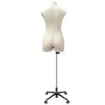 Манекен портновский женский Виктория, тип фигуры Песочные часы, комплект Про, размер 44, цвет бежевый