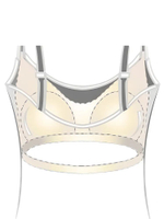 Топ бюстгальтер спортивный для фиксации экзопротезов после мастэктомии, р. S Amoena