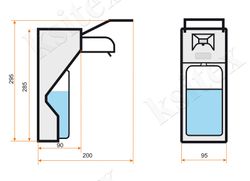 Локтевой дозатор дез. средств Ksitex DM-1000