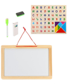Доска для рисов.деревян.магнитная+меловая,стиратель в комплекте 151