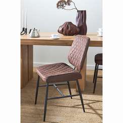 Стул Maril, темно-коричневая экокожа