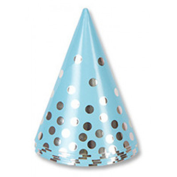 Колпак Горошек серебряный 6шт/G