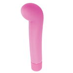 Розовый вибростимулятор для G-точки G-PLEASURE STYM SILICONE - 12,5 см. (Цвет: розовый)