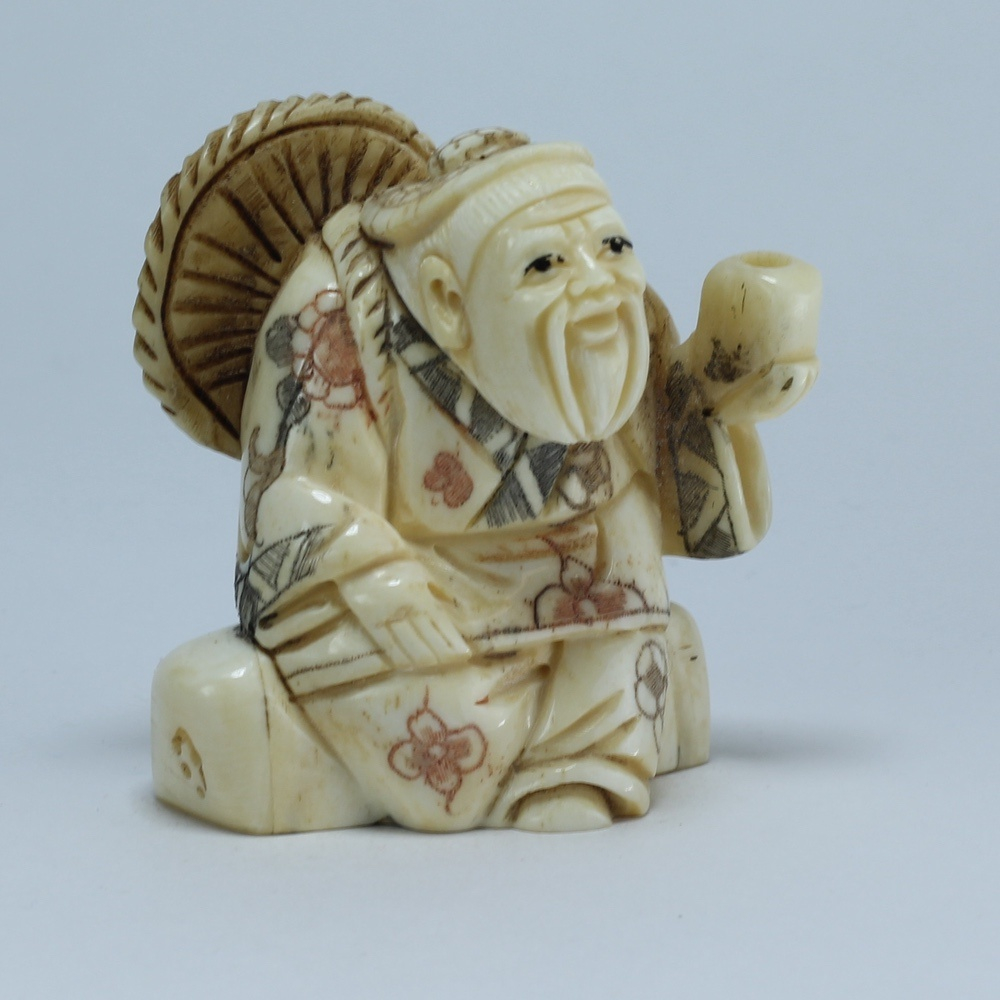 Эксклюзивная нэцкэ Дзюродзин с чашей