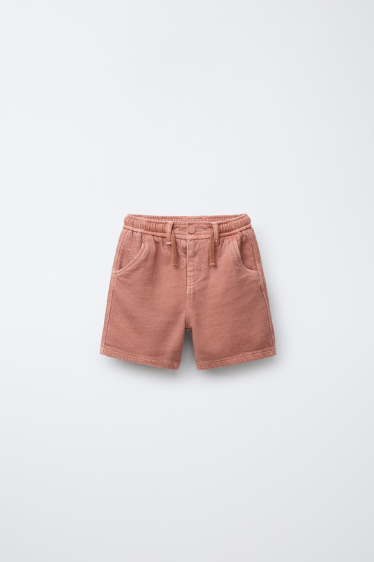 ZARA БЕРМУДЫ STANDARD SOFT TOUCH, ЧЕРЕПИЧНЫЙ