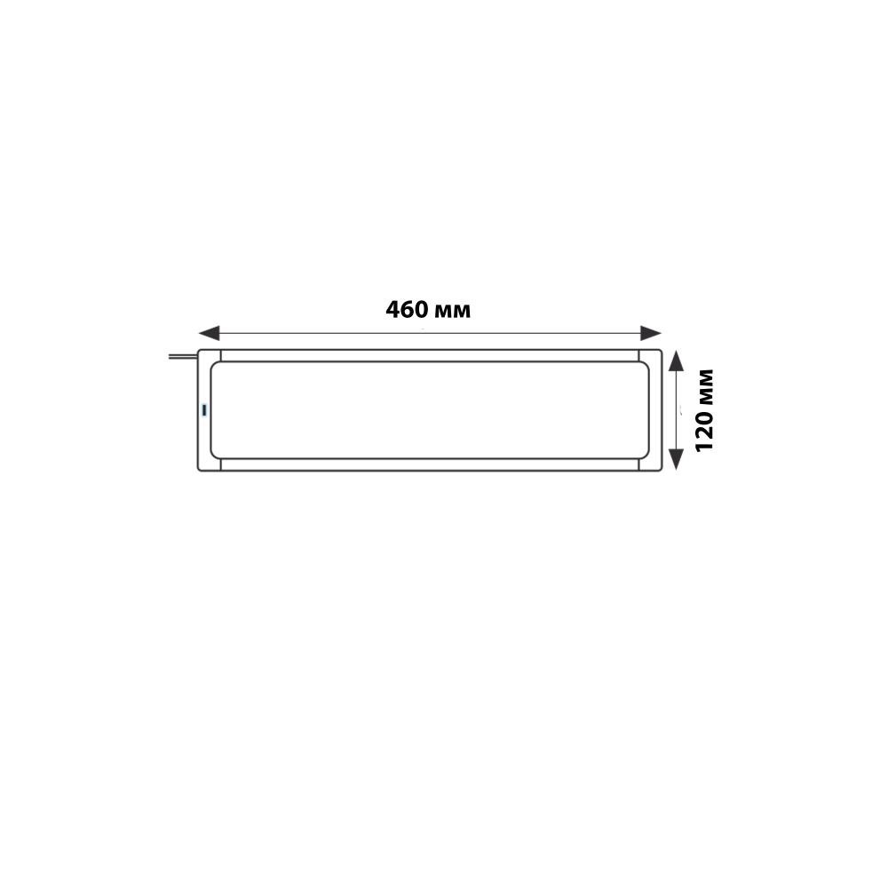 ULI-F42-7.5W4200K-DIM SENSOR IP20 SILVER Панель линейная светодиодная ультратонкая. с бесконтактным выключателем. диммер.460х120х11мм. 260Lm. Серебристый. ТМ Uniel