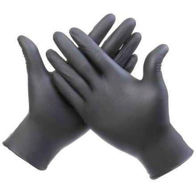 Перчатки виниловые неопудренные ЧЕРНЫЕ XL (100 шт.) (1/10 шт.)