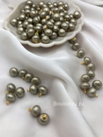 Пуговицы жемчужные светло-коричневые перламутр скидка