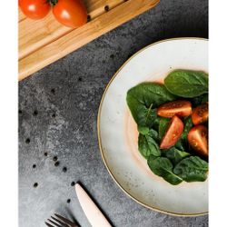 Салатник 450 мл d 21,5 см h3,8 см оранжевый фарфор "The   Eco" P.L. Proff Cuisine [6]