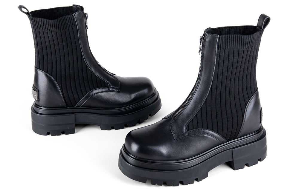 Iijin Hidden Wedge 9cm Combat Boots Women"s