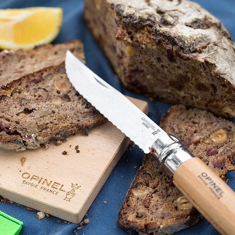 Нож Opinel №12, серейторный, нержавеющая сталь, бук, 2441