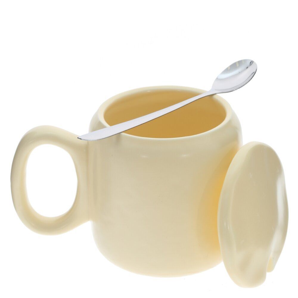 GAEM Кружка с крышкой и ложкой, 450 мл, L14 W9 H12 см, 2в.